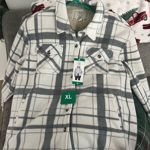 Plaid Women's Jacket - Gray